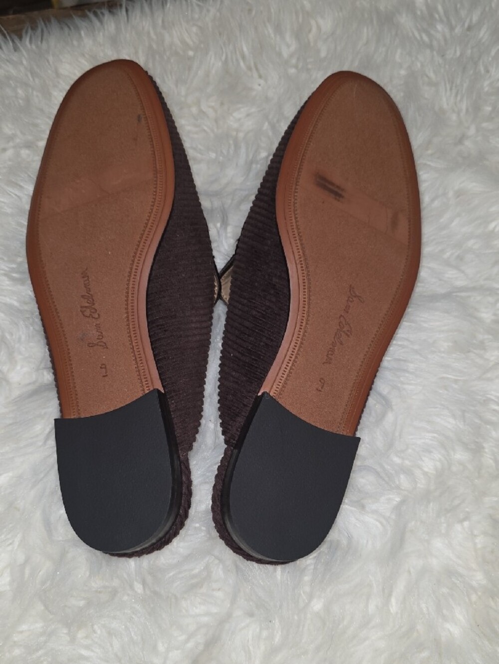 Sam Edelman Brown Corduroy Linnie Loafers with Gold Horsebit - Picture 5 of 8